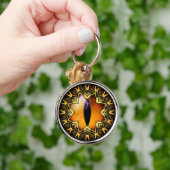 Porte-clés L'oeil d'un dragon d'or (Main)