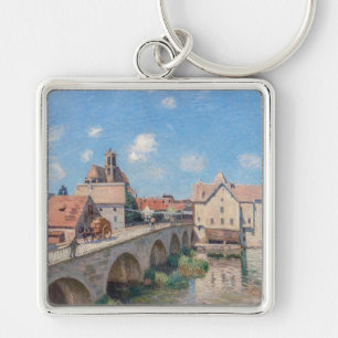 Porte-clés L'œuvre d'art d'Alfred Sisley - Le Pont de Moret