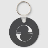 Porte-clés Logo 2 faces, Code QR, Entreprise, Site web d'ent (Recto)
