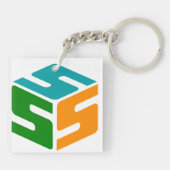 Porte-clés Logo à sabots (Dos)
