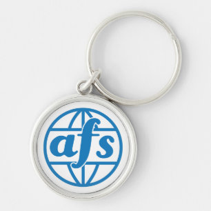 Porte-clés Logo AFS 1972 Porte - clé rond, petit (1,44 po)