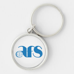 Porte-clés Logo AFS 1976 Premium Round Porte - clé, 1,44 po