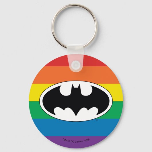 Porte-clés Logo Arc-en-ciel Batman (Recto)
