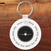 Porte-clés Logo avion à réaction (Recto)
