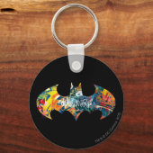 Porte-clés Logo Batman Neon/80s Graffiti (Recto)