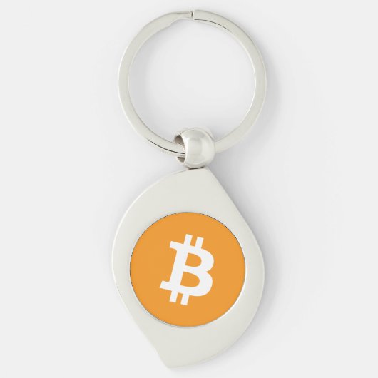 Porte-clés Logo Bitcoin Cryptomonnaie (Devant)