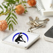 Porte-clés Logo Black Blue Basketball (Côté)