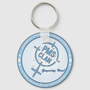Porte-clés Logo bleu 2 de Porte - clé de PMS