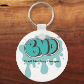 Porte-clés Logo BND bleu (Recto)