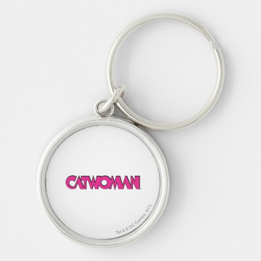 Porte-clés Logo Catwoman rose (Devant)