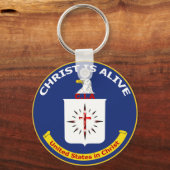 Porte-clés Logo CIA "Le Christ est vivant" (Recto)