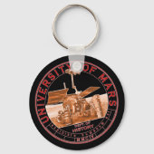 Porte-clés Logo classique rouge orange Université Mars (Recto)