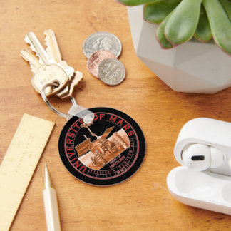 Porte-clés Logo classique rouge orange Université Mars