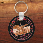 Porte-clés Logo classique rouge orange Université Mars (Recto)