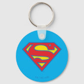 Porte-clés Logo classique Supergirl avec fond bleu (Recto)