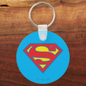 Porte-clés Logo classique Supergirl avec fond bleu (Recto)