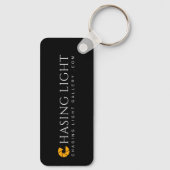 Porte-clés Logo "CLG" | Porte - clé rectangle en aluminium (Verso)