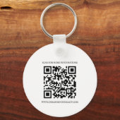 Porte-clés Logo & Code QR Objet Publicitaire Immobilier (Verso)