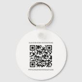 Porte-clés Logo & Code QR Objet Publicitaire Immobilier (Verso)