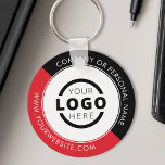 Porte-clés Logo commercial promotionnel rouge personnalisé<br><div class="desc">Personnalisez facilement ce dessous de verre avec votre propre logo ou image personnalisée. Vous pouvez modifier la couleur de l'arrière - plan pour qu'elle corresponde à votre logo ou aux couleurs de votre entreprise. Les porte - clés personnalisés avec le logo de votre entreprise sont des cadeaux utiles et légers...</div>