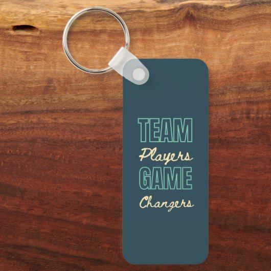 Porte-clés Logo customisé Inspirational Team Player Office (Recto)