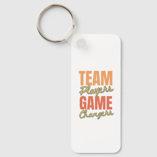 Porte-clés Logo customisé Motivational Team Player Office (Recto)