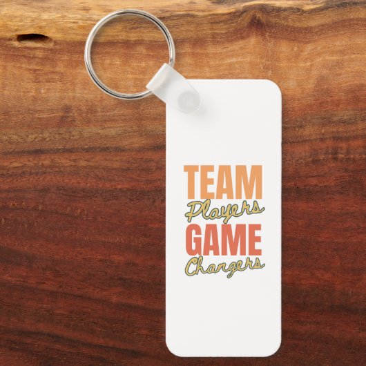 Porte-clés Logo customisé Motivational Team Player Office (Recto)