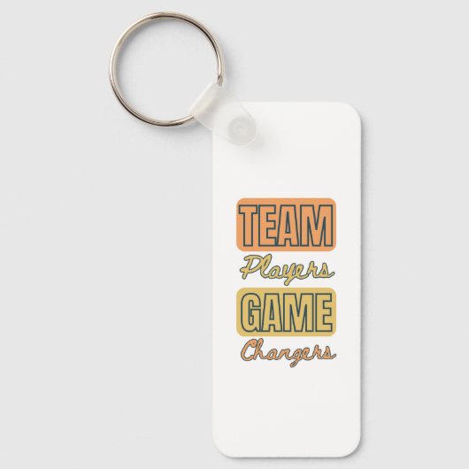 Porte-clés Logo customisé Motivational Team Player Office (Recto)