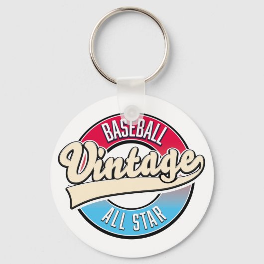 Porte-clés logo de baseball All Star (Recto)