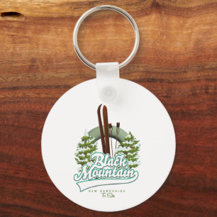 Porte-clés Logo de Black Mountain New Hampshire Ski.