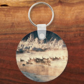 Porte-clés Logo de chasse au canard (Recto)