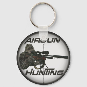 Porte-clés Logo de chasse aux fusils casquette