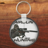 Porte-clés Logo de chasse aux fusils casquette (Recto)