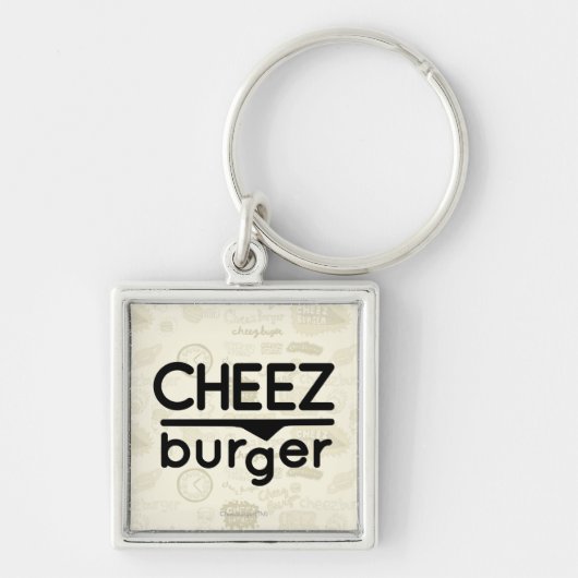 Porte-clés Logo de Cheezburger (noir) (Devant)