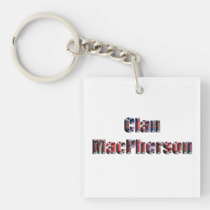 Porte-clés Logo de Clan MacPherson Tartan,