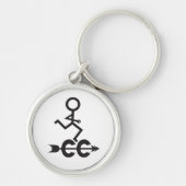 Porte-clés logo de course à pied hors piste © (Devant)