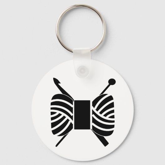 Porte-clés Logo de fils Knit Crochet {Light} (Recto)