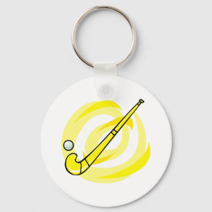 Porte-clés Logo de jaune d'hockey de champ