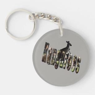 Porte-clés Logo De Kangaroos Avec Kangaroo,