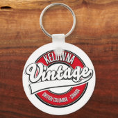 Porte-clés logo de Kelowna Colombie-Britannique Canada (Recto)