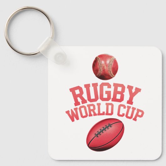 Porte-clés Logo de la Coupe du monde de rugby avec placement  (Recto)
