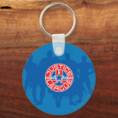 Porte-clés Logo de la Ligue de Justice et Arrière - plan de c (Recto)