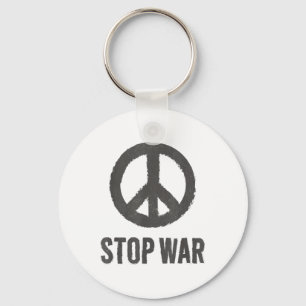 Porte-clés Logo de la Paix Hippie symbole Stop War Protest Pa