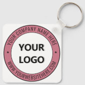 Porte-clés Logo de l'entreprise et Modèle de Porte - clé d'en (Dos)