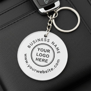 Porte-clés Logo de l'entreprise et texte personnalisé promoti