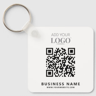 Porte-clés Logo de l'entreprise Nom commercial Marque QR Code