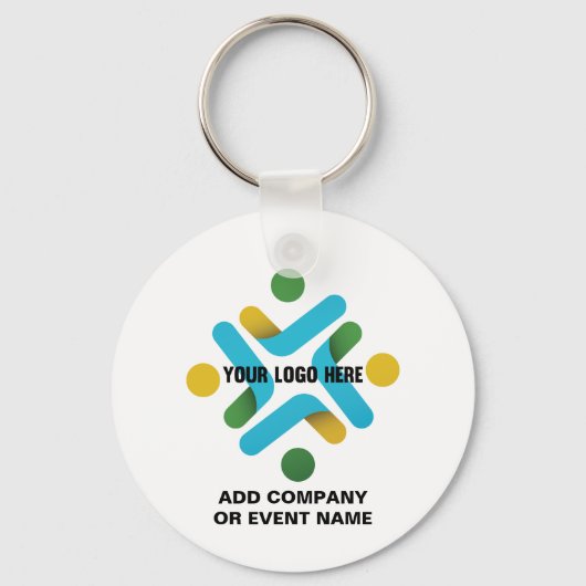Porte-clés Logo de l'entreprise ou événement professionnel Vo (Recto)