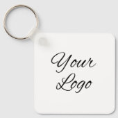 Porte-clés Logo de l'entreprise personnalisé (Recto)