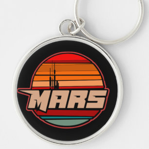Porte-clés logo de l'exploration de la planète rouge de Mars