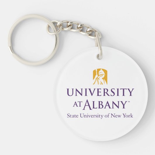 Porte-clés Logo de l'Université d'Albany (Devant)